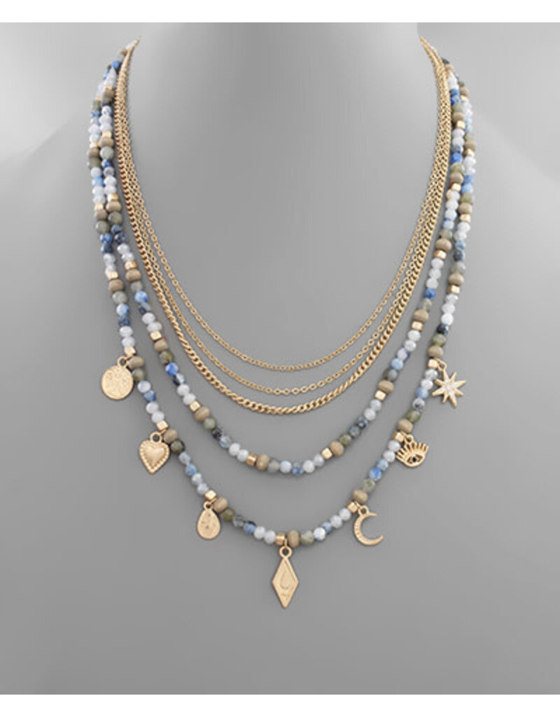 Golden Stella Cosmic Ribbon Necklace