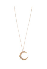 Golden Stella Lunar Glow Crystal Necklace