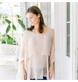 Grit & Grace Goldbug Long Pearl Necklace/Bracelet