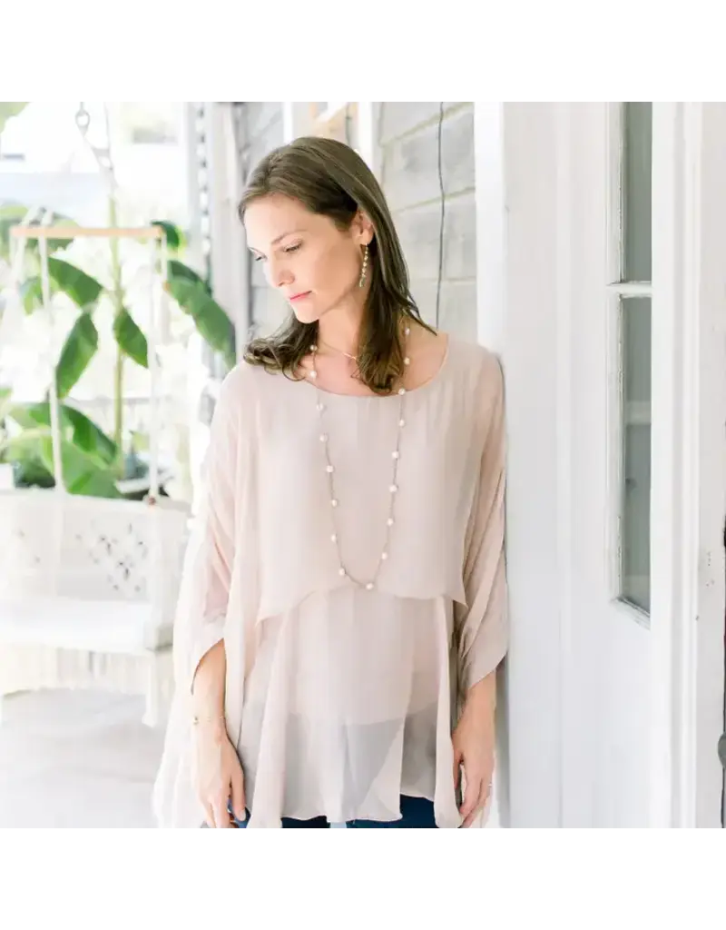 Grit & Grace Goldbug Long Pearl Necklace/Bracelet