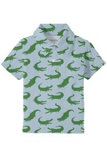 Goosies Blue Alligator Polo Shirt