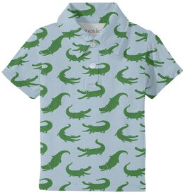 Goosies Blue Alligator Polo Shirt
