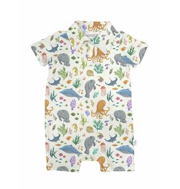 Goosies Ocean Friends Polo Romper