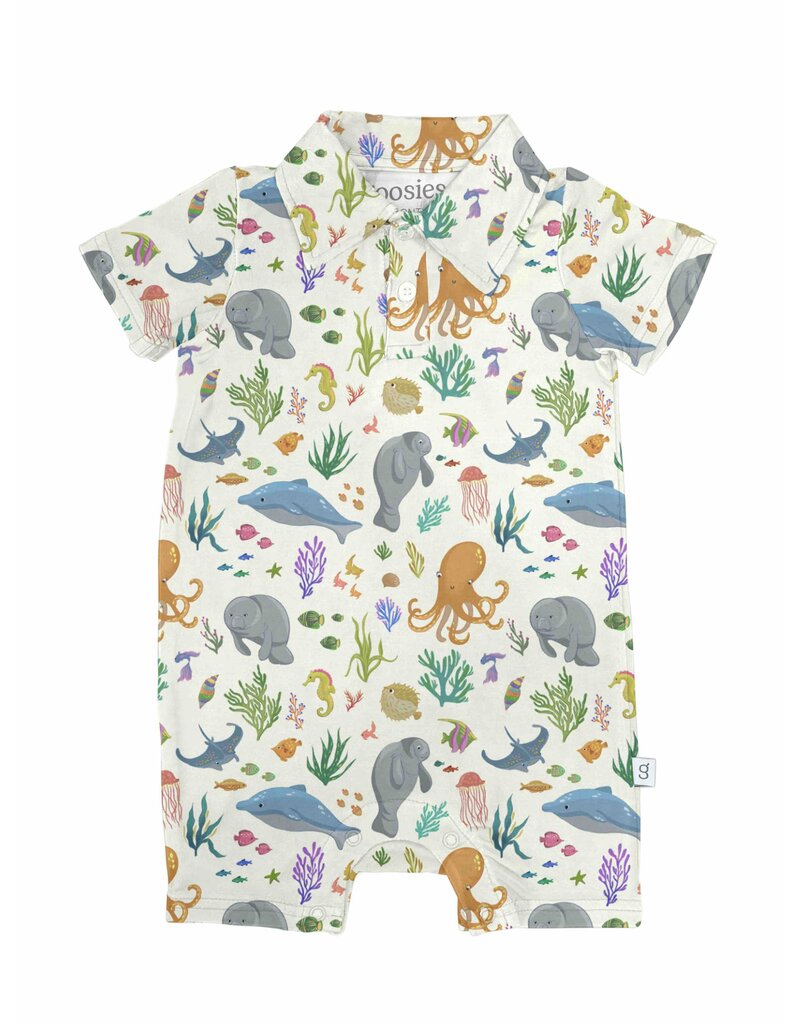 Goosies Ocean Friends Polo Romper