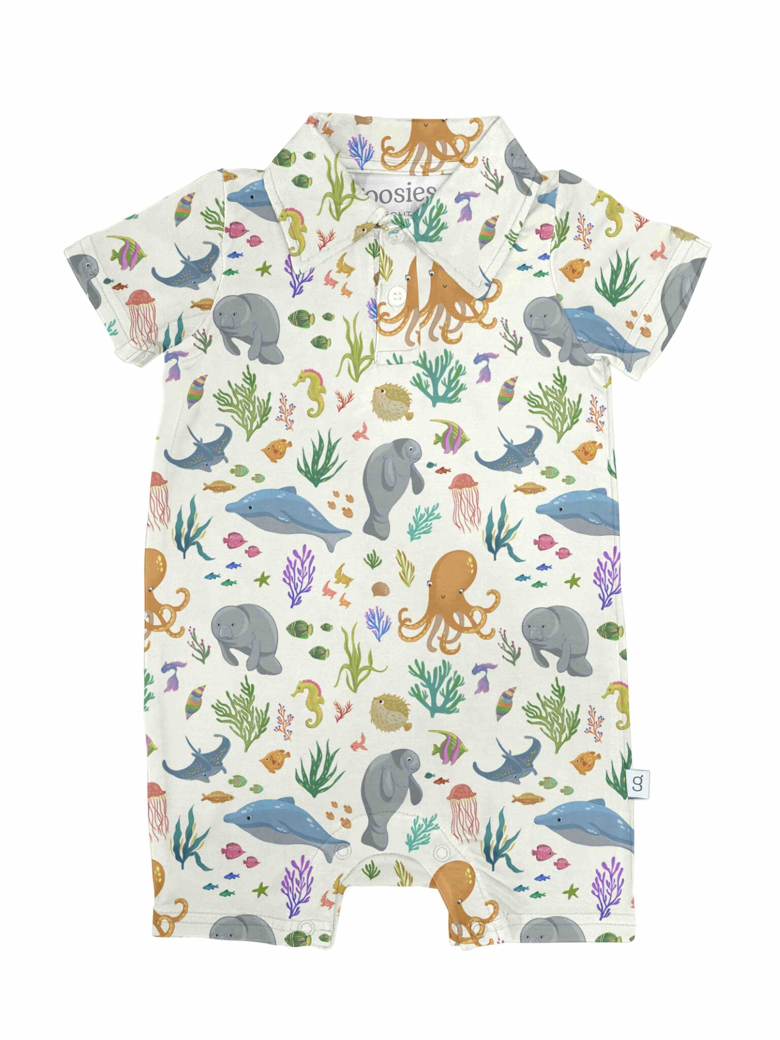 Goosies Ocean Friends Polo Romper