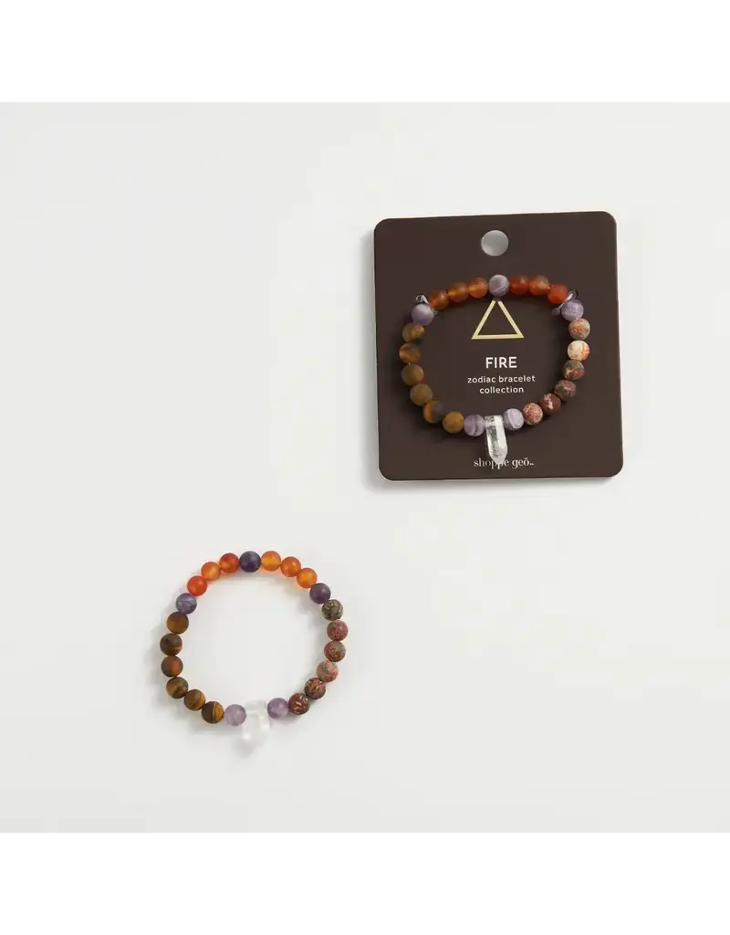 Geo Central Zodiac Crystal Bead Bracelet