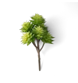Chive Premium Artificial Succulent Green Echeveria Spray