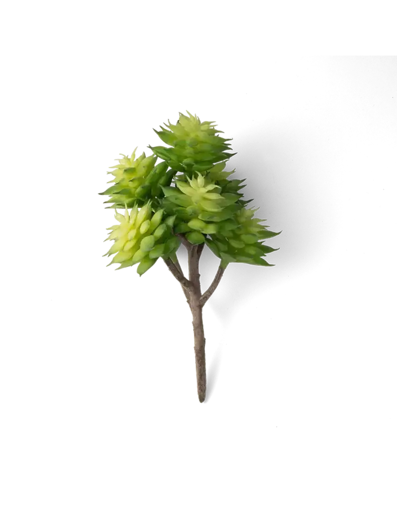 Chive Premium Artificial Succulent Green Echeveria Spray
