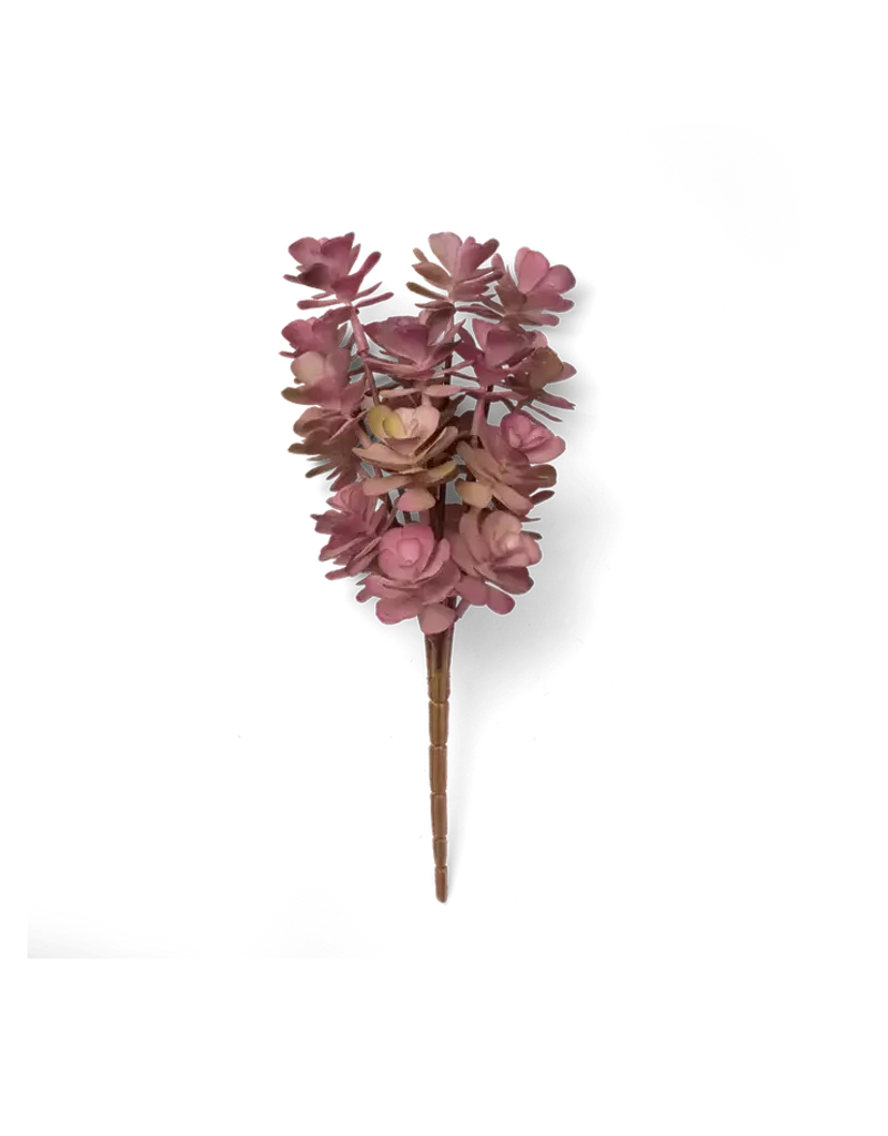 Chive Premium Artificial Succulent Pink Succulent Bush