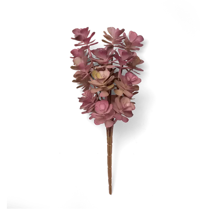 Chive Premium Artificial Succulent Pink Succulent Bush