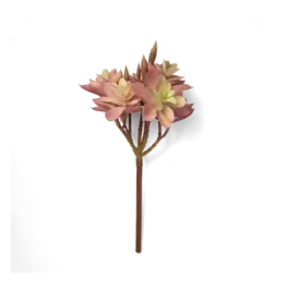 Chive Premium Artificial Succulent Purple Sedum Cluster