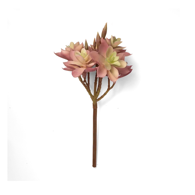 Chive Premium Artificial Succulent Purple Sedum Cluster