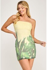 The Vintage Shop Verdant Lumière Mini Dress