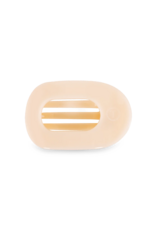Teleties Medium Flat Round Clip - Neutrals