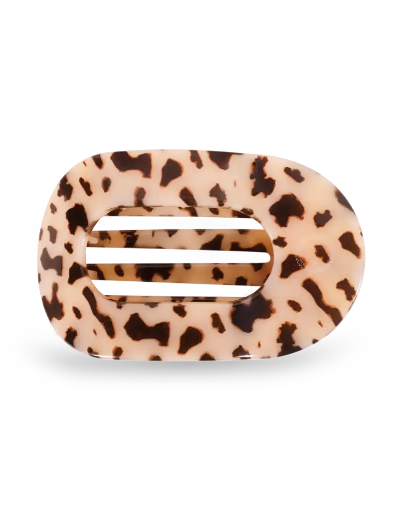 Teleties Medium Flat Round Clip - Neutrals