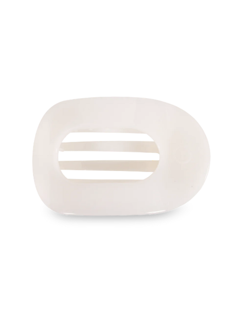 Teleties Large Flat Round Clip - Neutrals