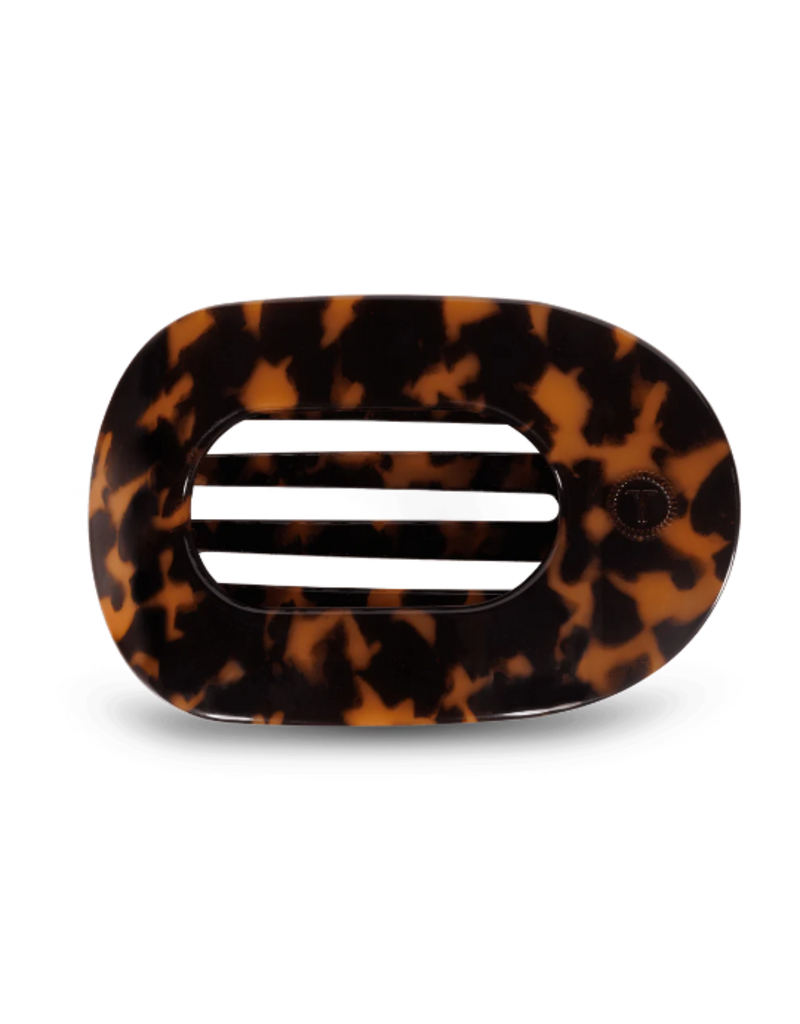 Teleties Large Flat Round Clip - Neutrals