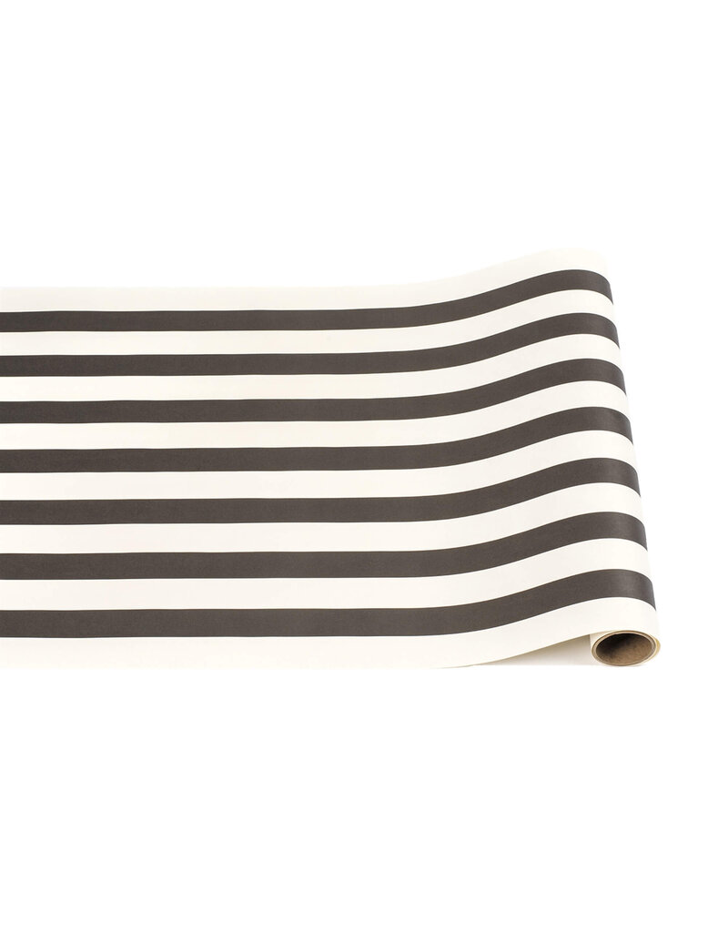 Hester & Cook Classic Stripe Table Runner Black