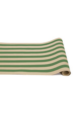 Hester & Cook Kraft Stripe Table Runner Green