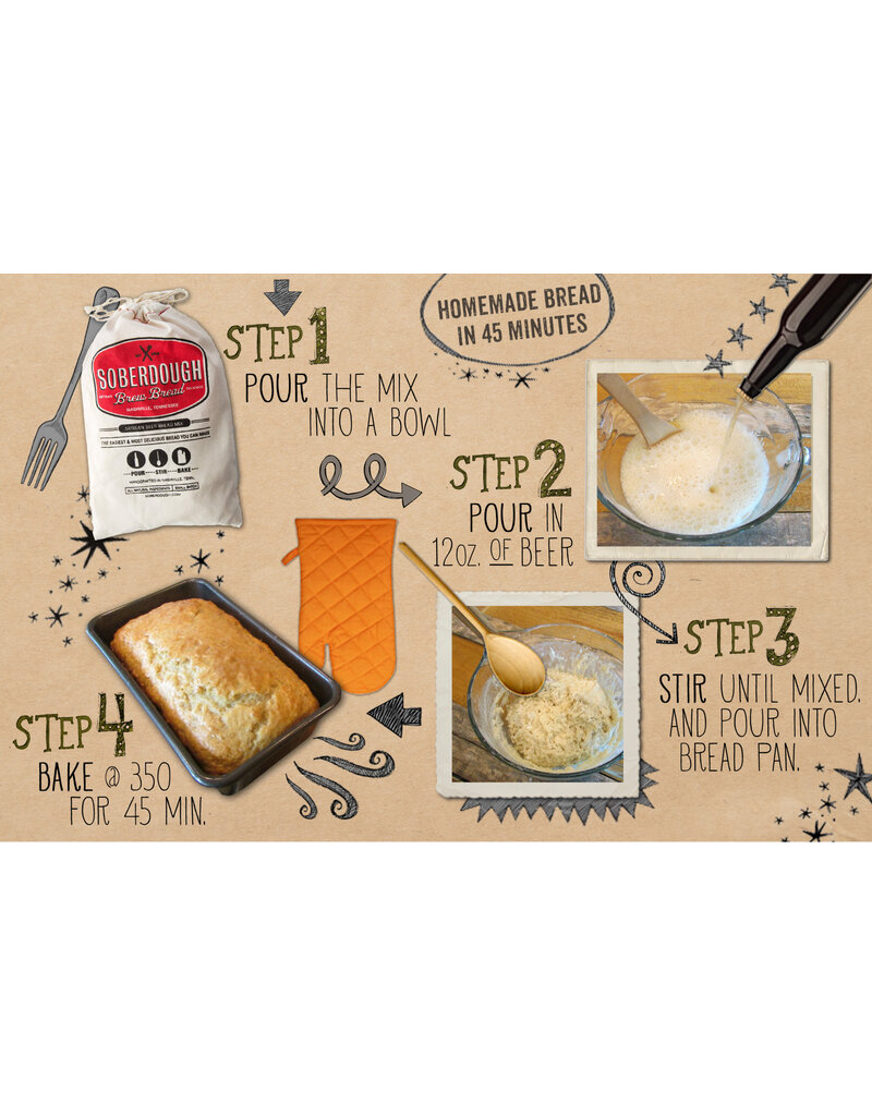 Soberdough Brew Bread Mix Cheesy Garlic