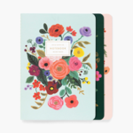 Rifle Paper Co Set of 3 Garden Party Stitched Notebooks