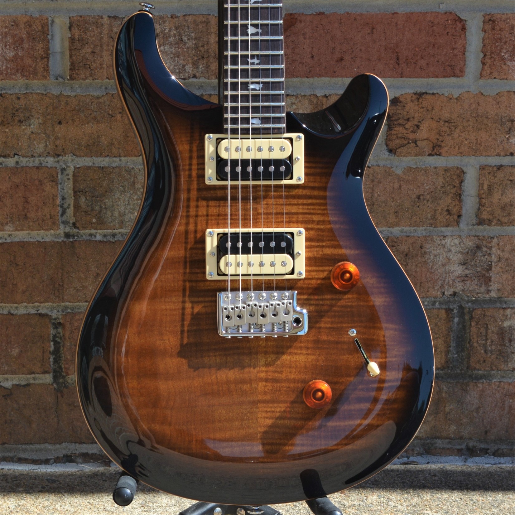 prs se black gold burst