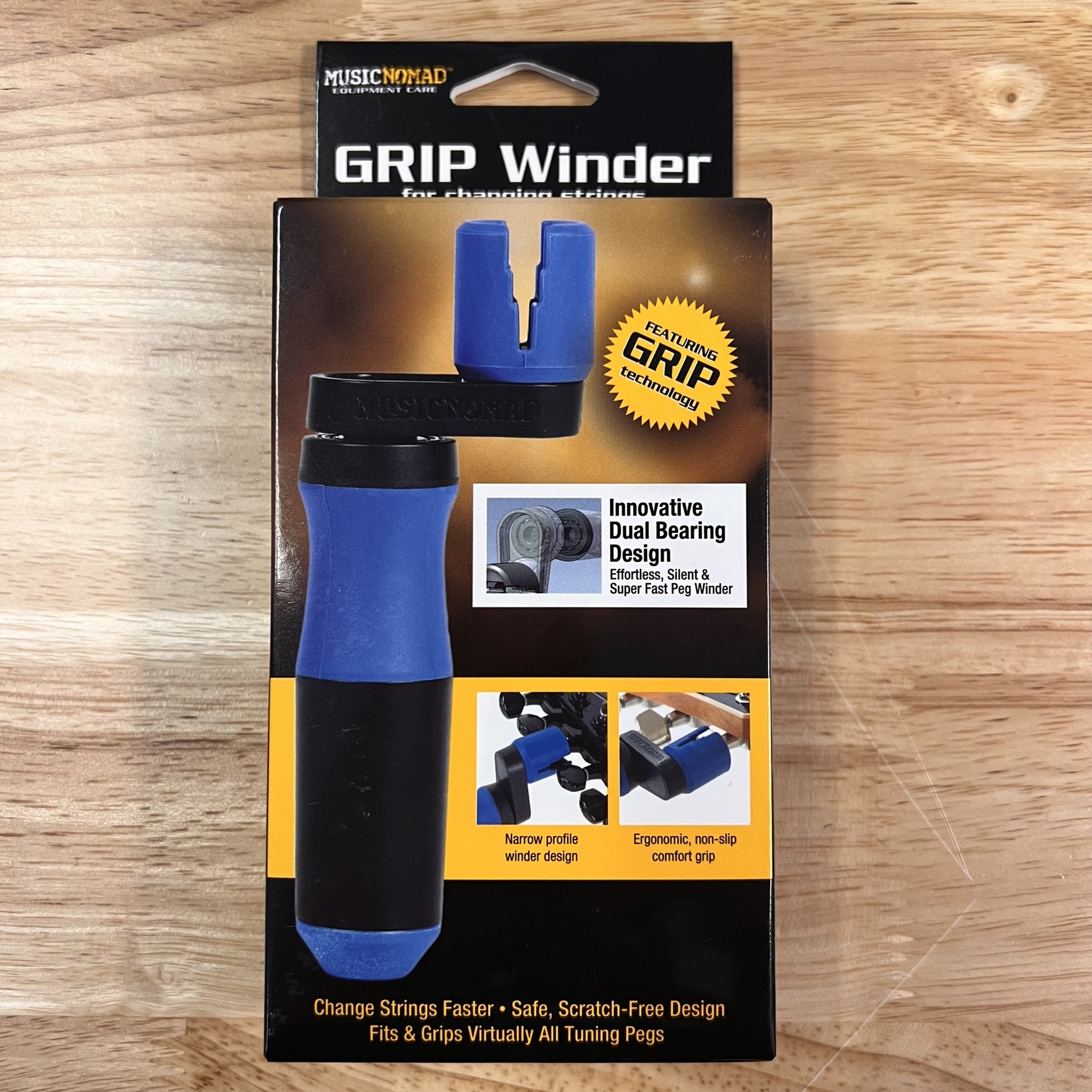 Music Nomad Music Nomad GRIP Winder - Rubber Lined, Dual Bearing Peg Winder 5" x 2