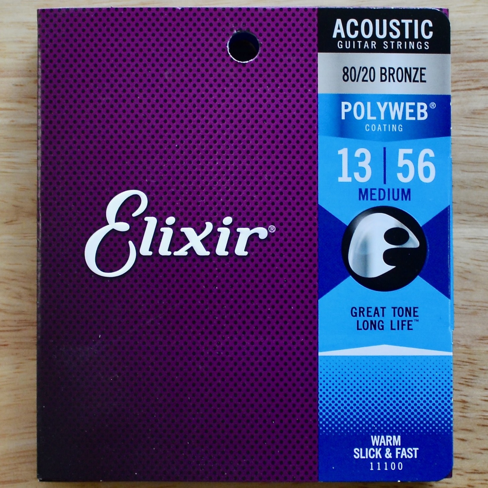 Elixir Elixir 80/20 Bronze Acoustic Strings Polyweb Coating Medium