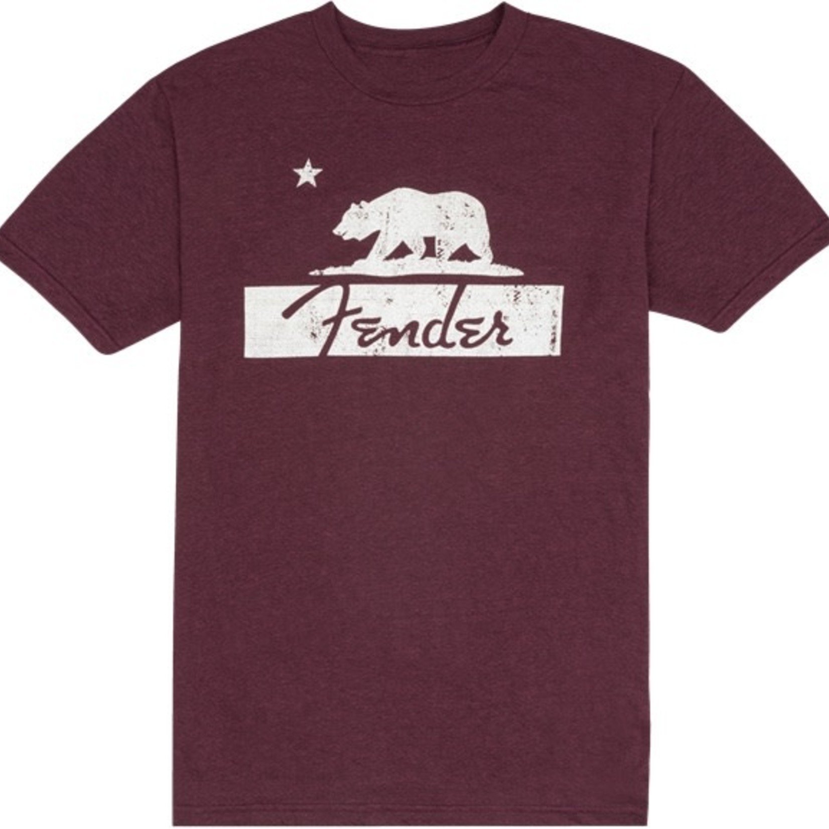Fender Fender Burgundy Bear Unisex T-Shirt
