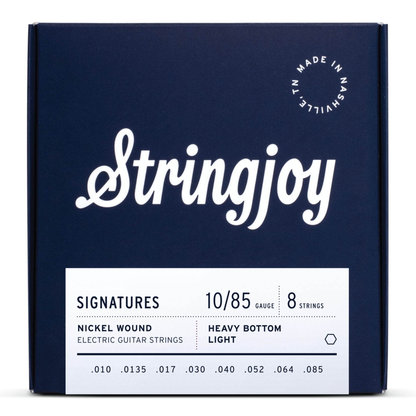 Stringjoy Stringjoy Signatures 8 String Heavy Bottom Light Gauge (10-85) Nickel Wound Electric Guitar Strings
