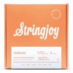 Stringjoy Stringjoy Foxwoods Super Light Gauge (11-52) Coated Phosphor Bronze Acoustic Guitar Strings