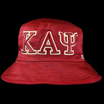 ΚΑΨ Embroidered Red Bucket Hat