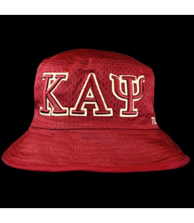 ΚΑΨ KAP Embroidered Red Bucket Hat