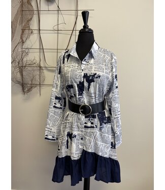 Newspaper Print  Dress