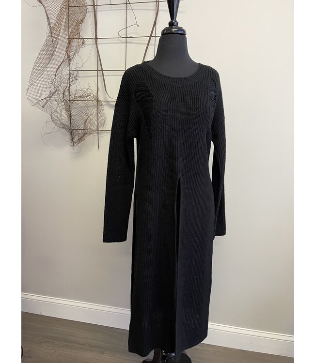 Medium Black Knit Sweater Cover