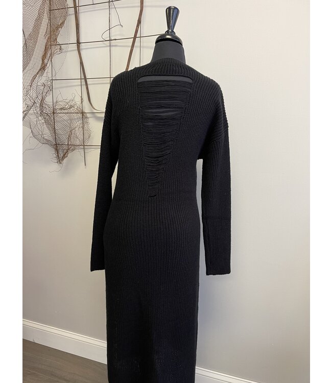 Medium Black Knit Sweater Cover