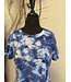 ΖΦΒ ZPB Blue Tie-Dye Short Sleeve Dress