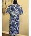 ΖΦΒ ZPB Blue Tie-Dye Short Sleeve Dress
