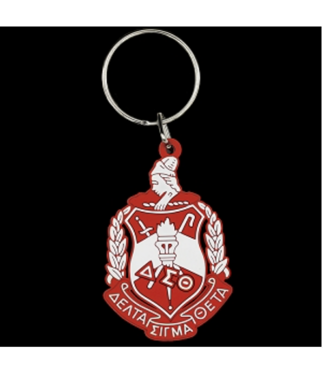 ΔΣΘ DST PVC Crest Keychain