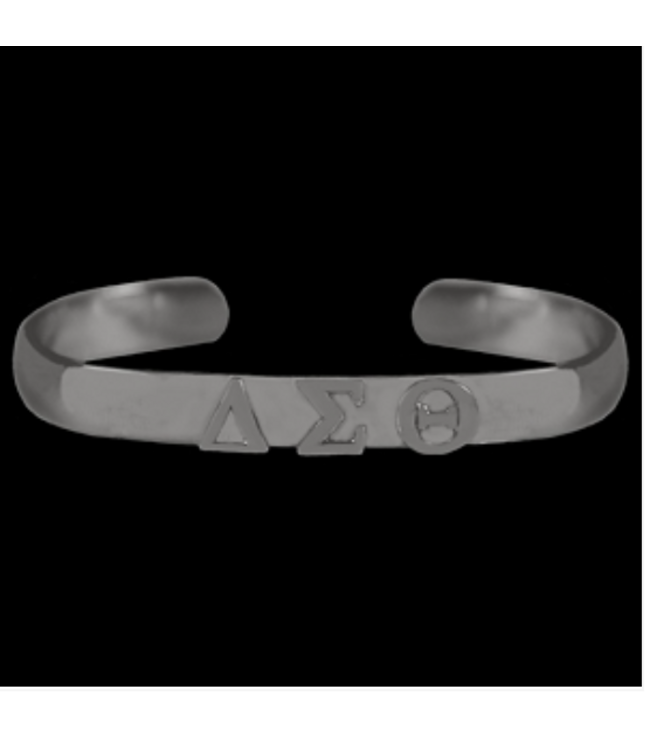 ΔΣΘ Bangle Bracelet Silver
