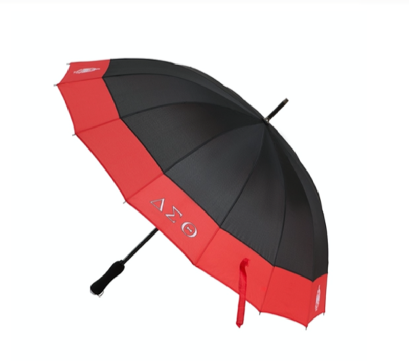 ΔΣΘ Black and Red Classy Umbrella