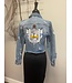 ΣΓΡ Fringed Medium Light Denim Jacket