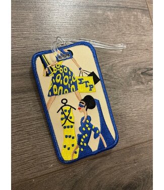 ΣΓΡ SALE! SGR Sigma Gamma Rho Sassy Embroidery Luggage Tag (SP26)