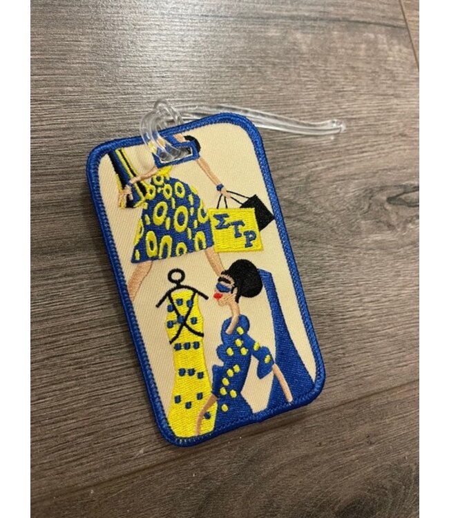 ΣΓΡ SGR Sassy Embroidery Luggage Tag