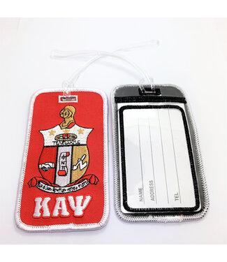 ΚΑΨ SALE! KAP Kappa Alpha Psi Shield Embroidered Luggage Tag (SP26)