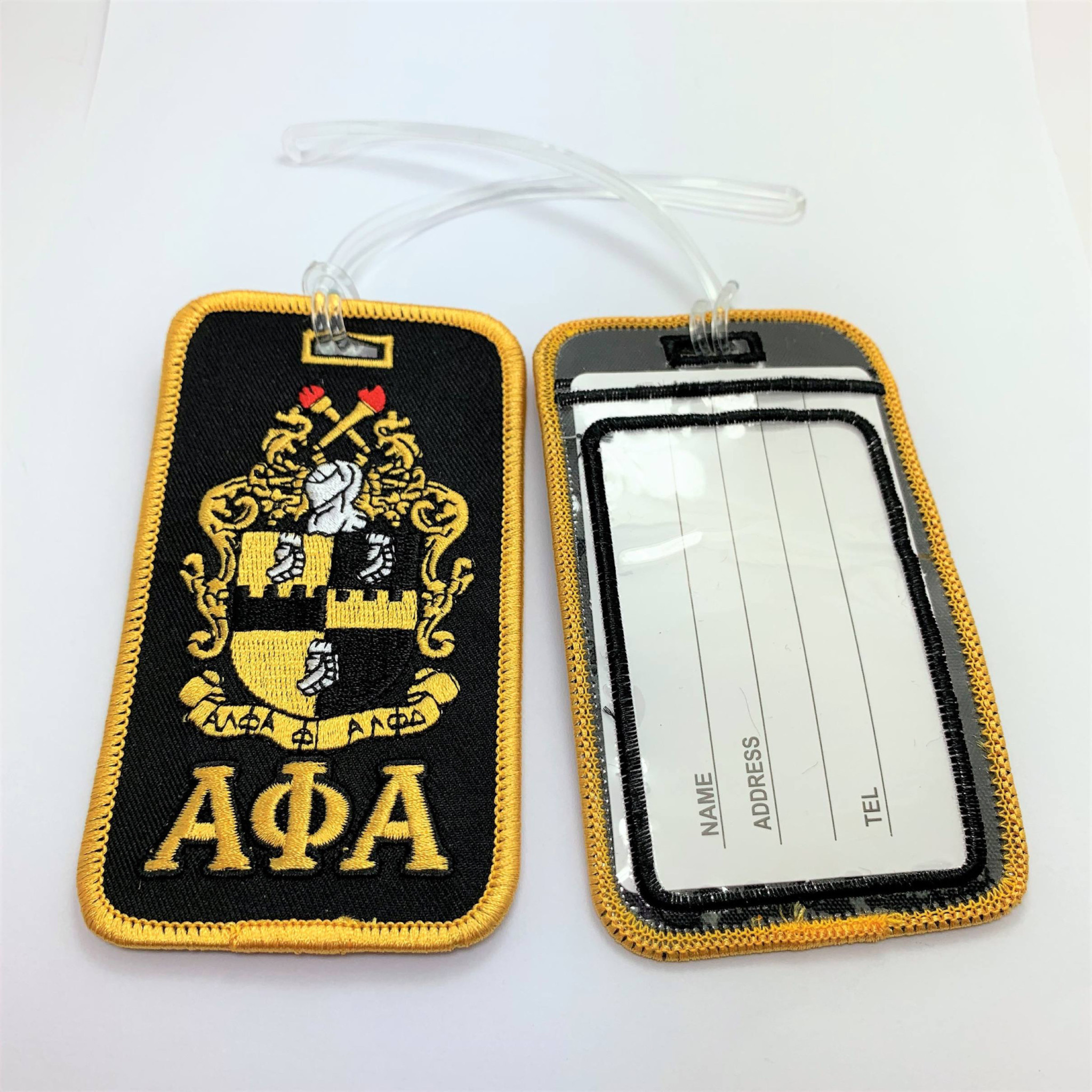 ΑΦΑ Shield Embroidered Luggage Tag