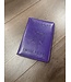 ΩΨΦ Purple  Leather Passport Cover