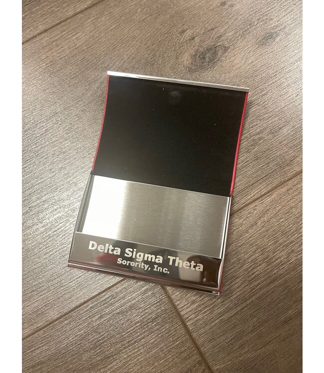 ΔΣΘ DST Laser Engraved Business Card Holder