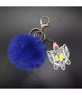 ΣΓΡ SALE! SGR Sigma Gamma Rho Sorority Puff Ball Keychain (SP26)