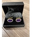 ΩΨΦ Clear Austrian Crystal Cufflinks